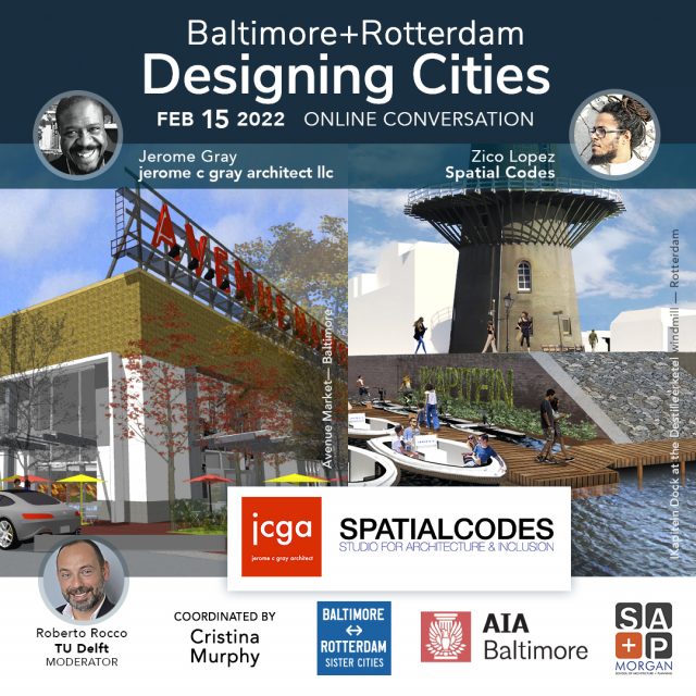 Tuesday 15 Feb episode one of lecture series Baltimore+ Rotterdam